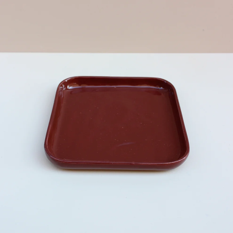 GA Ceramic - Square Roseberry Cookies