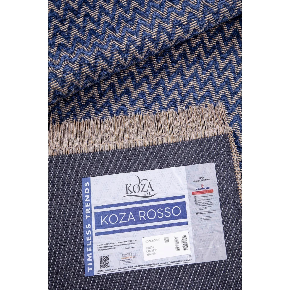 Koza Home - Rosso Dokuma Halı Jüt Halı 23033a