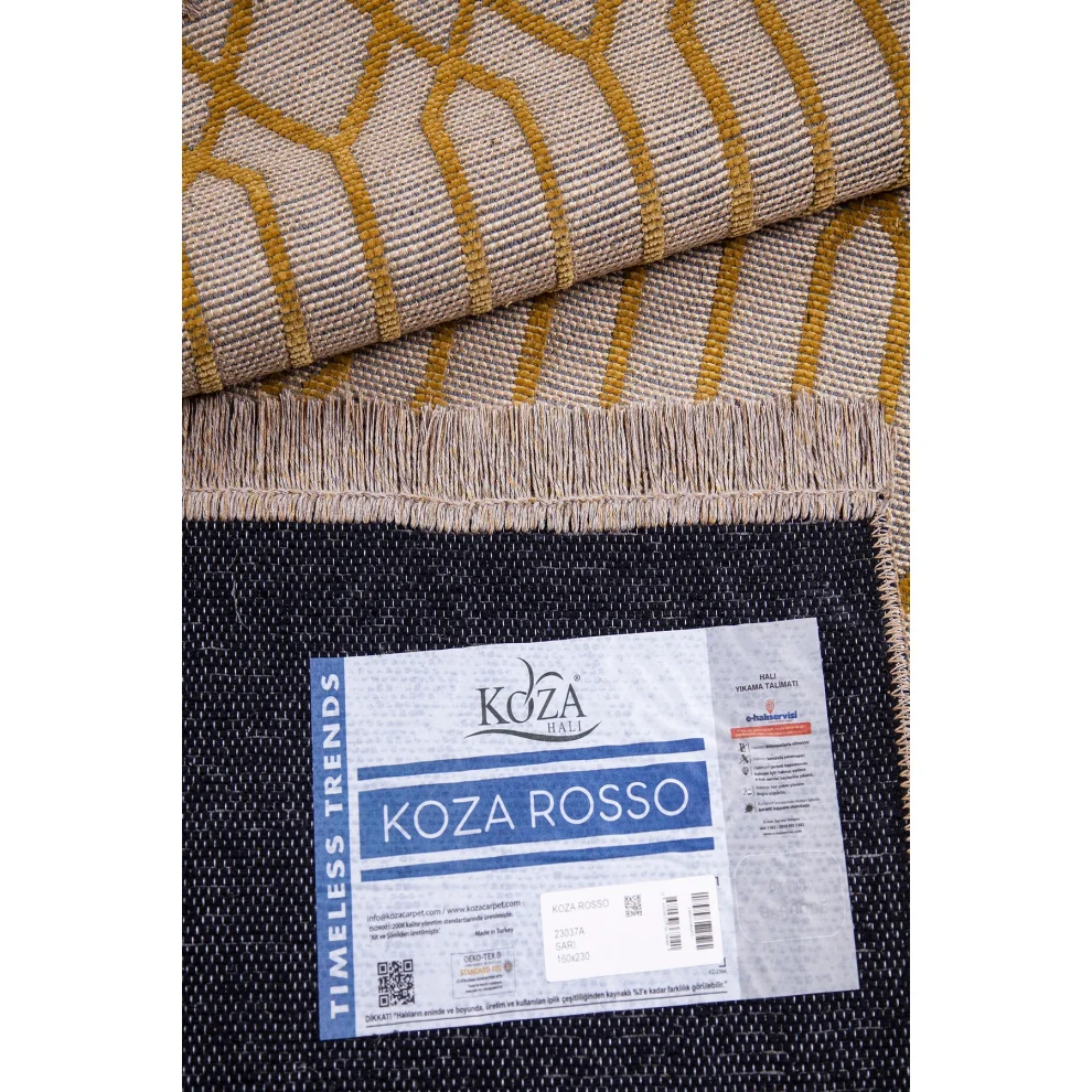 Koza Home - Rosso Dokuma Halı Jüt Halı 23037a