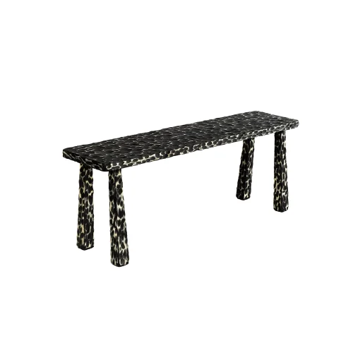 Table and Sofa - Dalmatians Wood Bench
