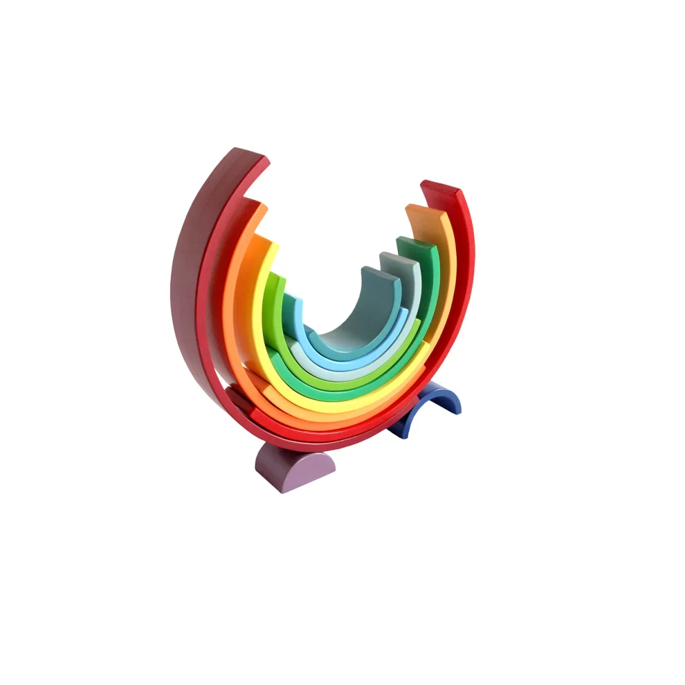 Woodnjoytoy - Waldorf 12-pack Rainbow