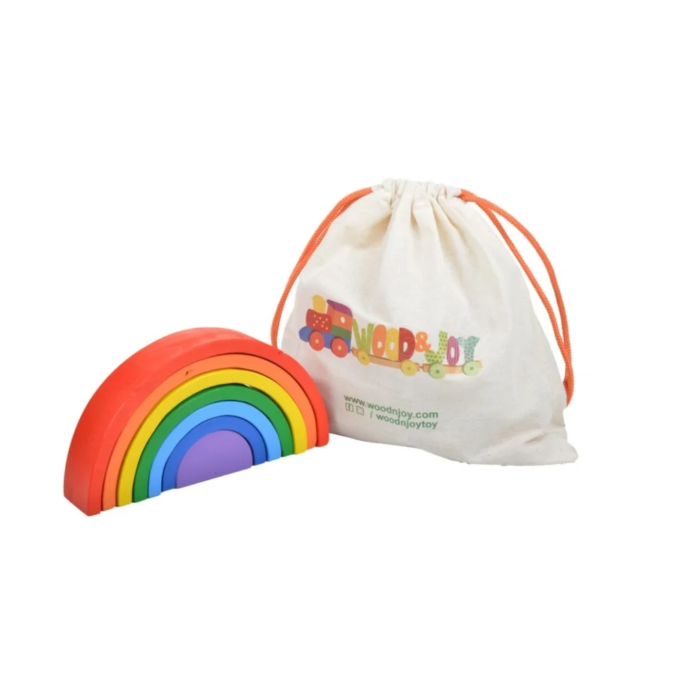 Woodnjoytoy - Waldorf 7 Pack Rainbow