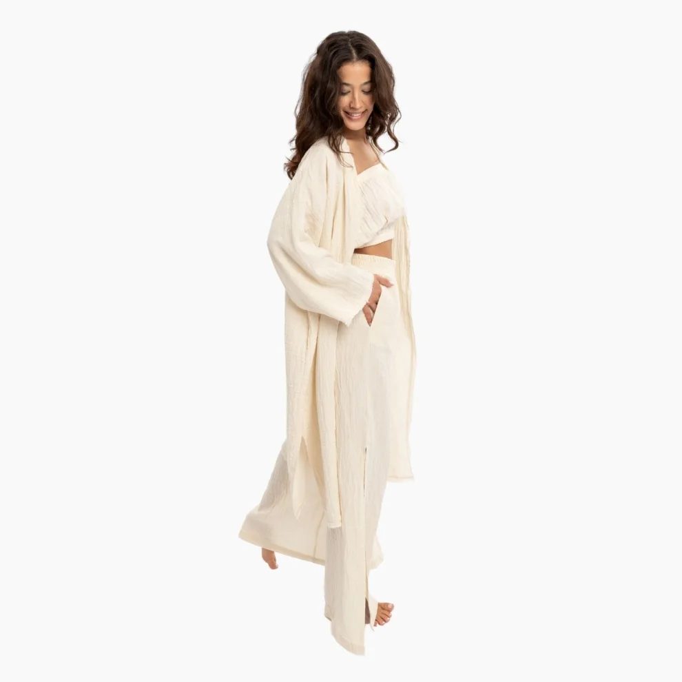 Husufi - Holly Organic Cotton Long Kimono