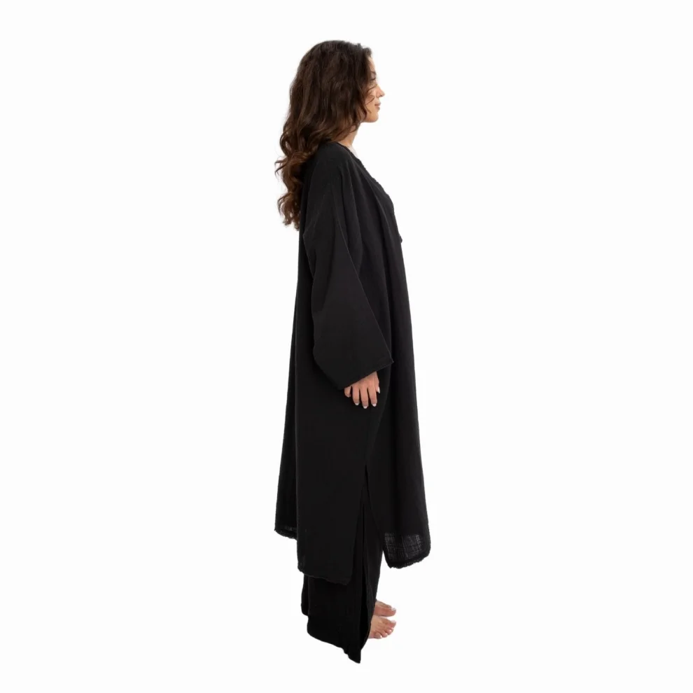 Husufi - Holly Organic Cotton Long Kimono