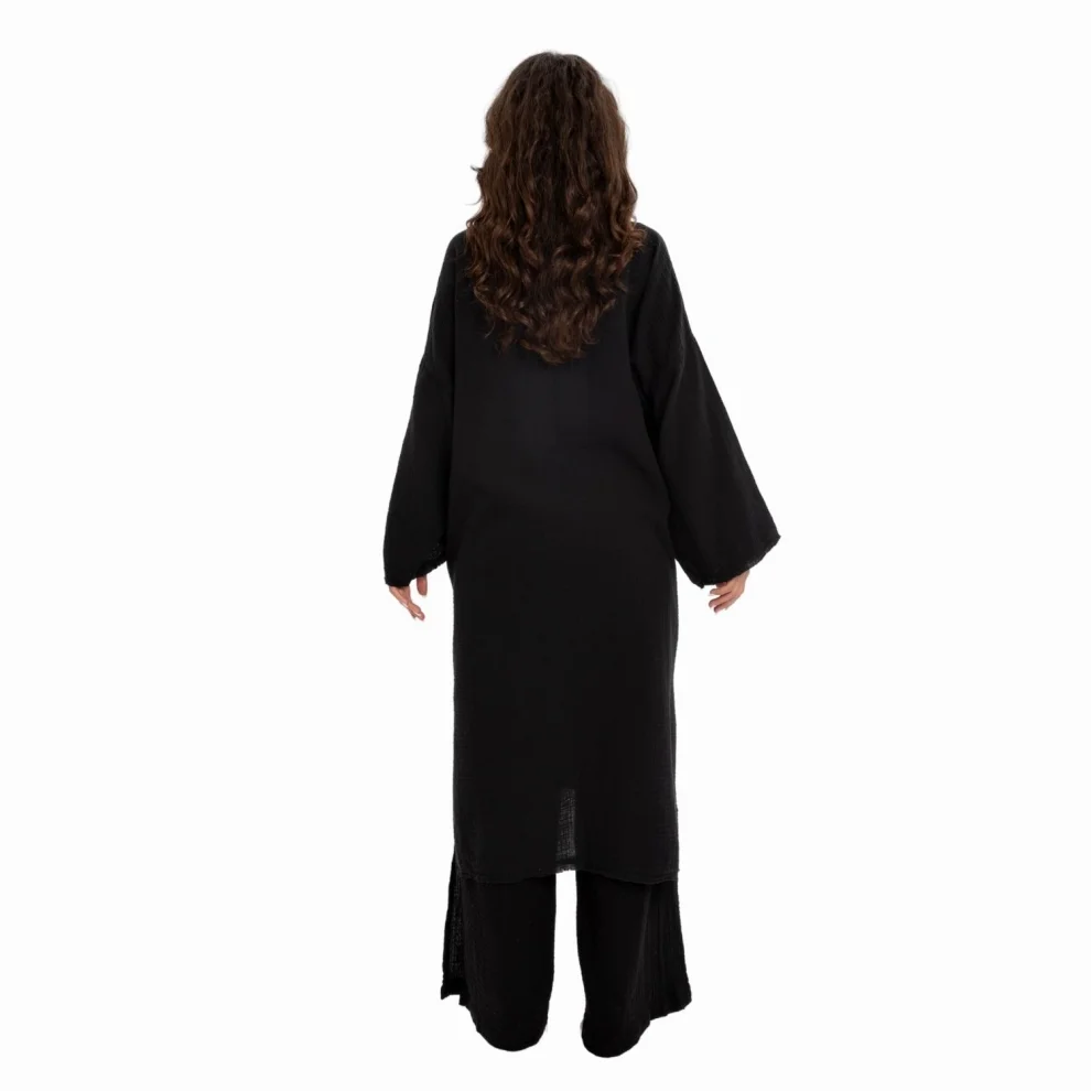 Husufi - Holly Organic Cotton Long Kimono