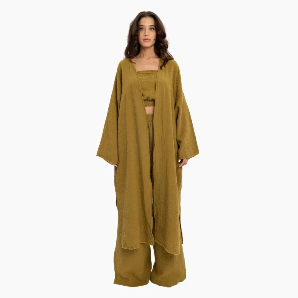 Husufi - Holly Organic Cotton Long Kimono