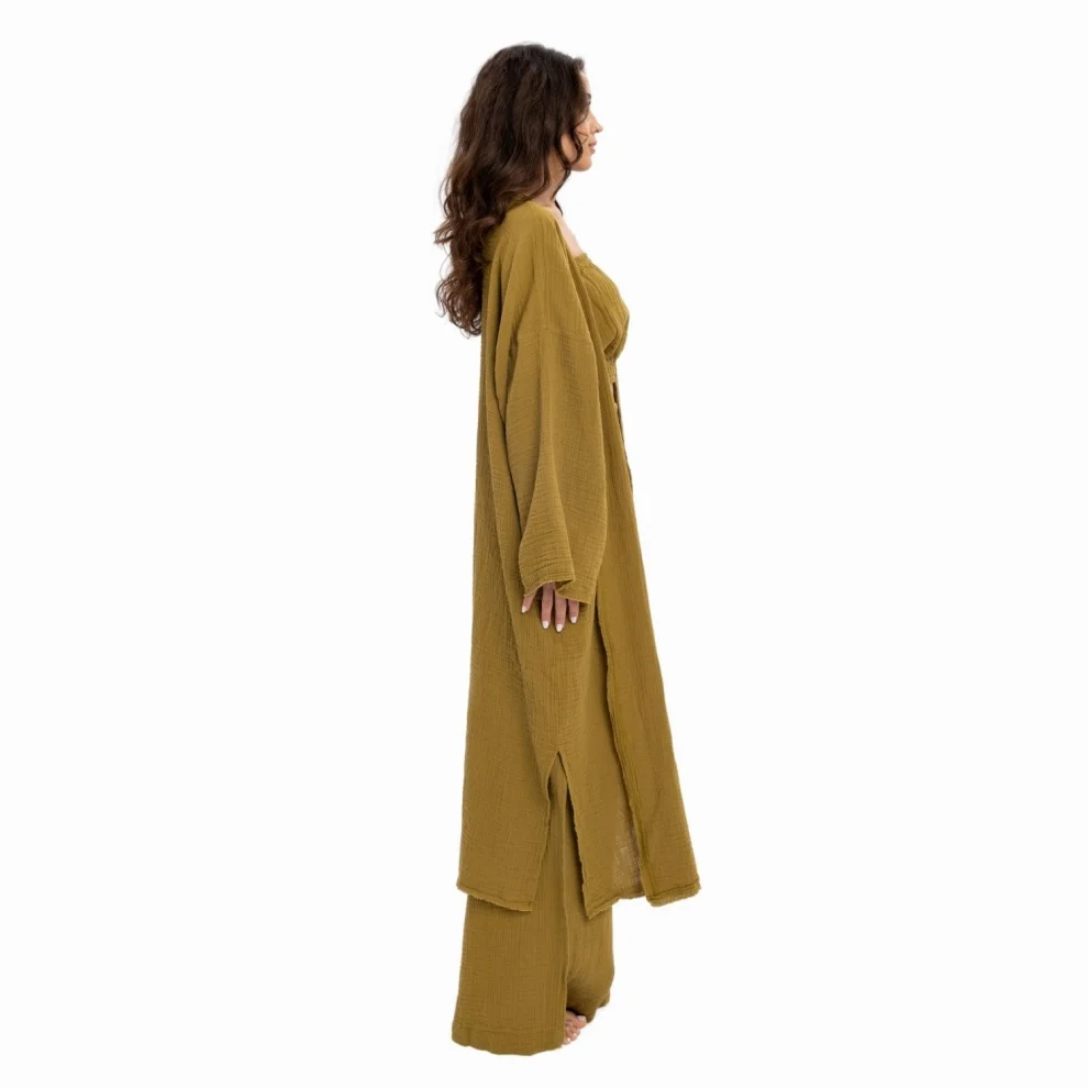 Husufi - Holly Organic Cotton Long Kimono