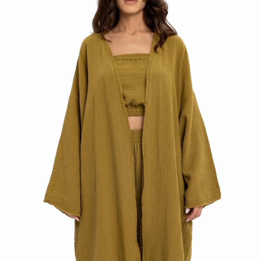 Husufi - Holly Organic Cotton Long Kimono