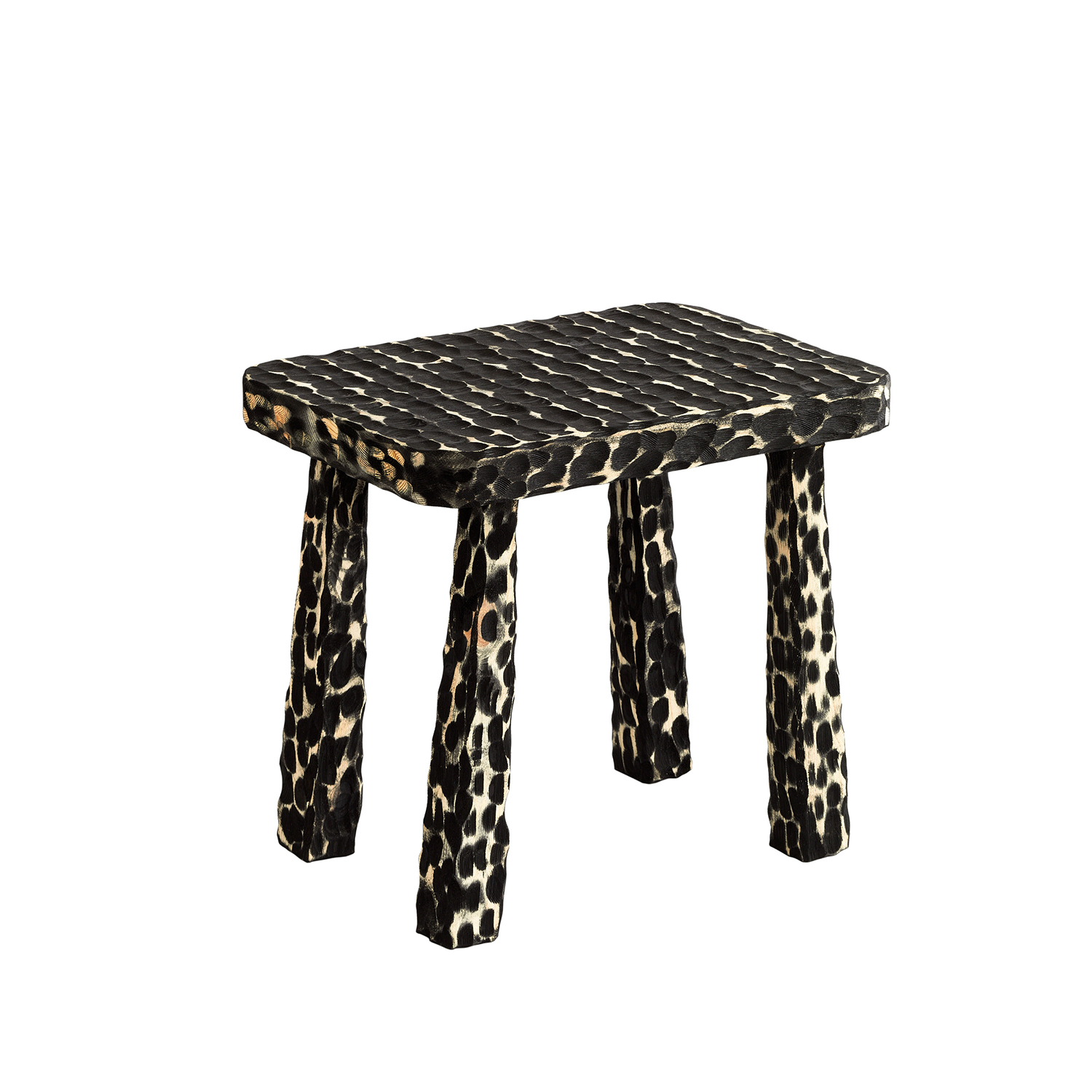 Dalmatians Wood Side Table/ Stool