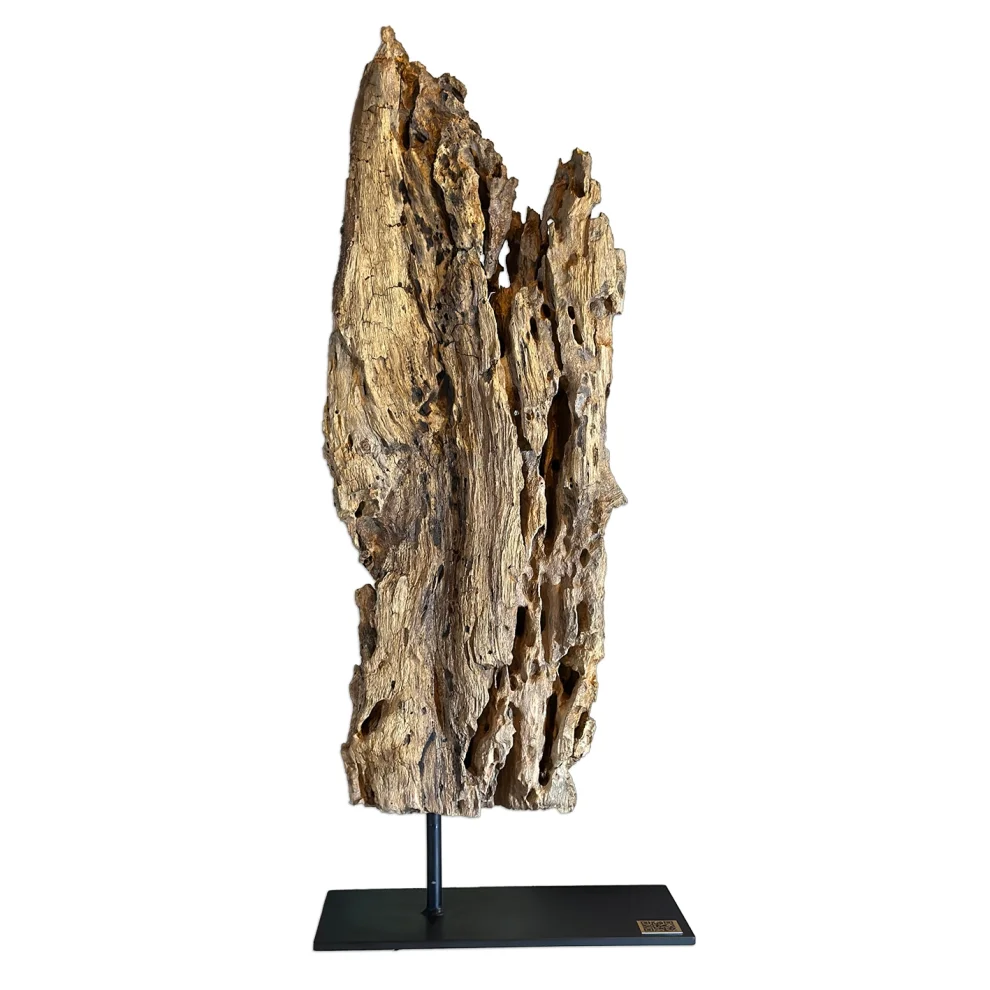 Arete Design by Egemen Umut Şen - Natural Wooden Abstract Sculpture