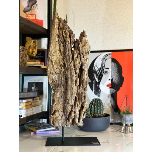 Arete Design by Egemen Umut Şen - Natural Wooden Abstract Sculpture