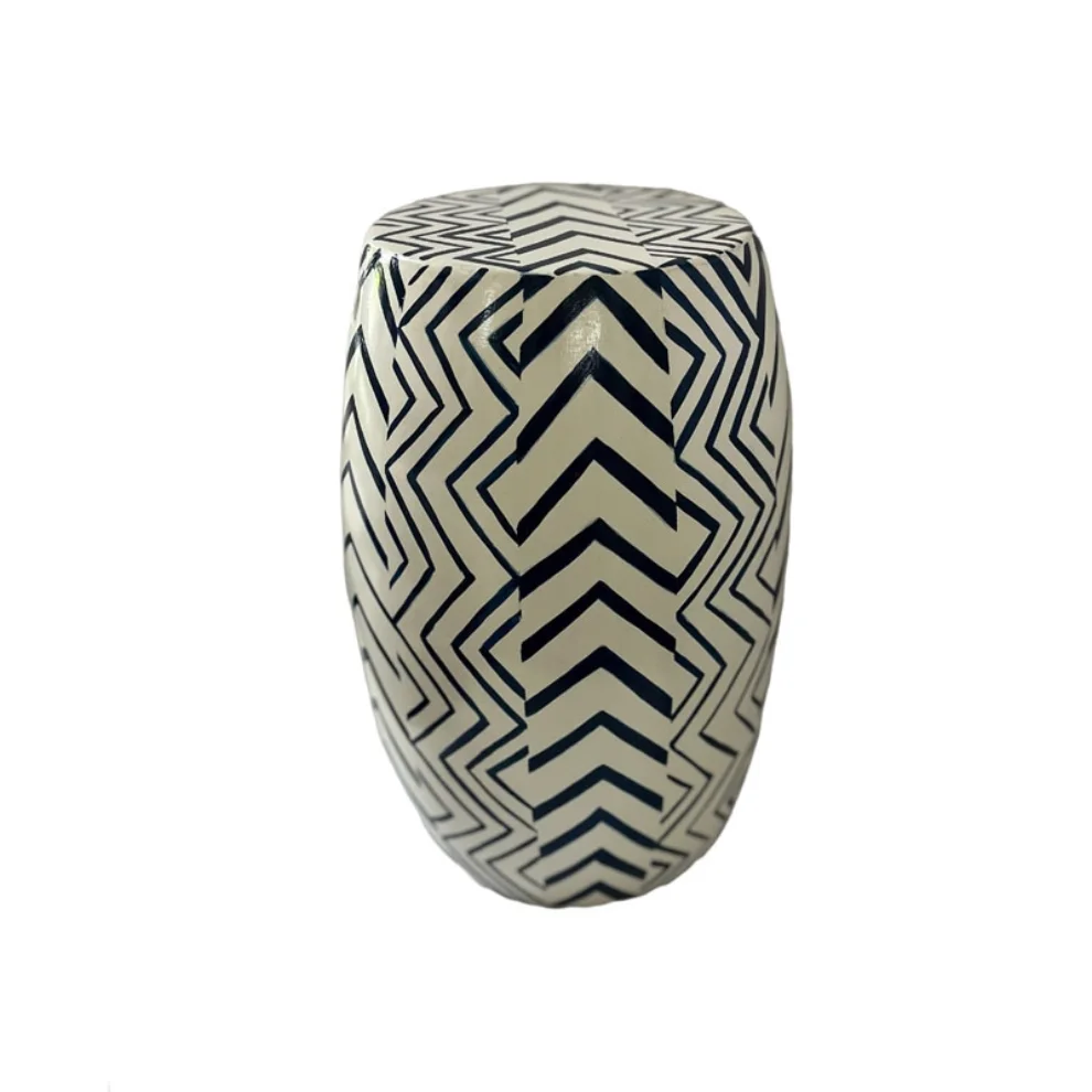 Box Co Concept - Zigzag Ceramic Stool
