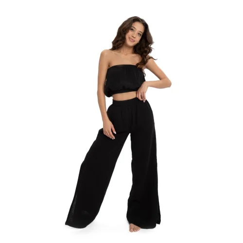 Husufi - Slitside Müslin Slit Pant