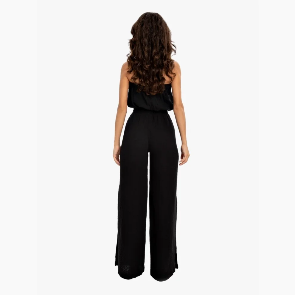 Husufi - Slitside Müslin Slit Pant