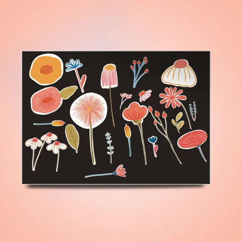 The Illustrationary - Flower Garden Poster
