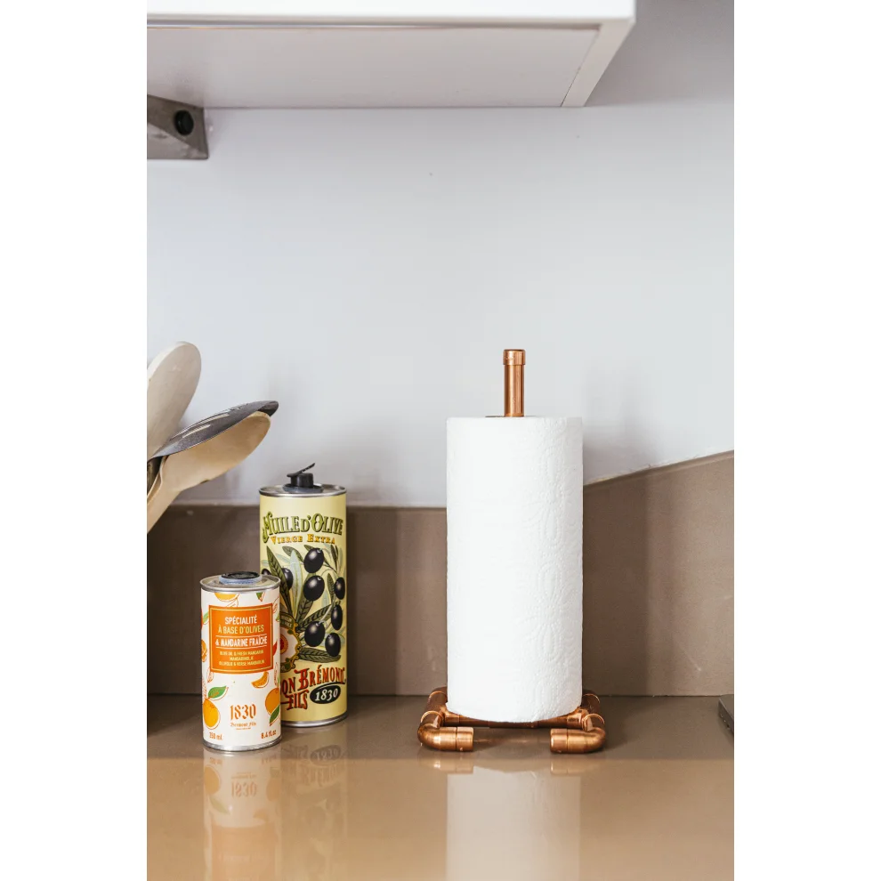 El Abra Copper Paper Towel Stand