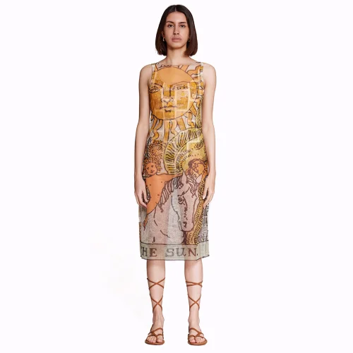 WAYT - Tarot Print Mesh Dress