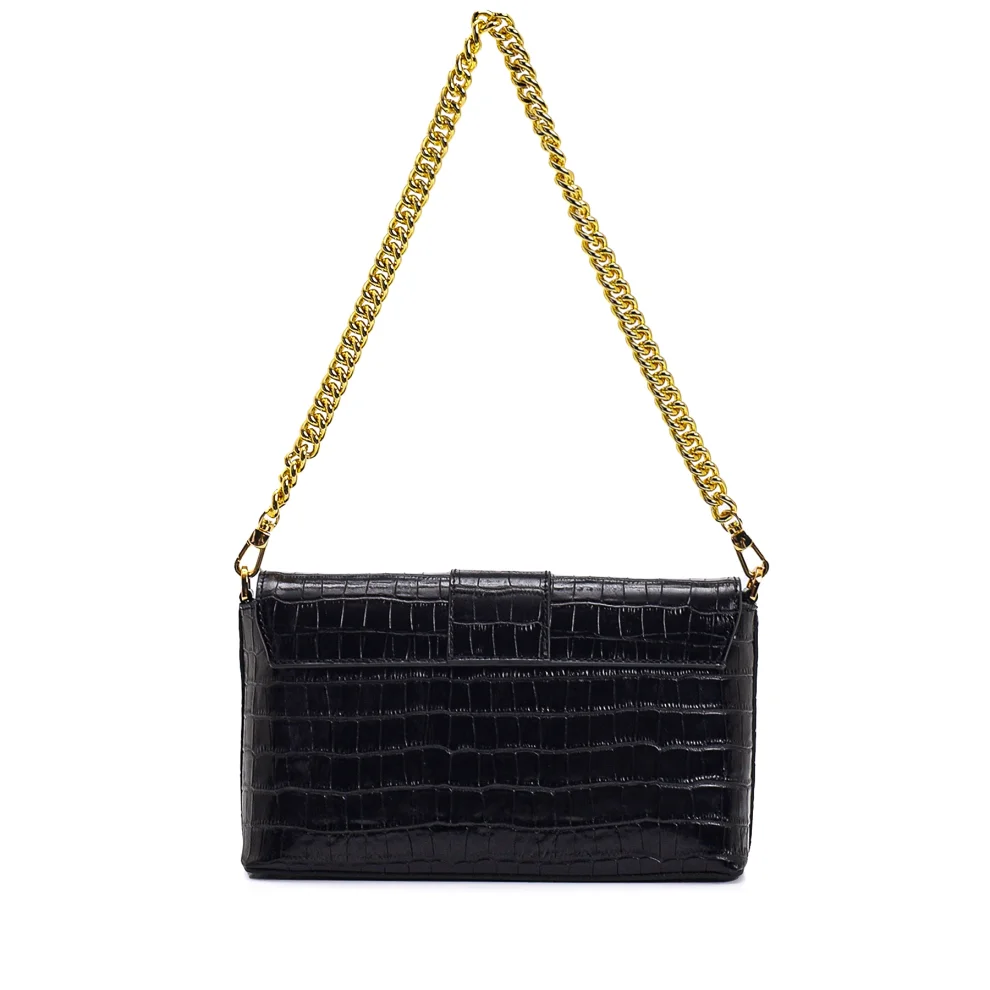 Mare Atelier - Croco Print Leather Kar Shoulder Bag