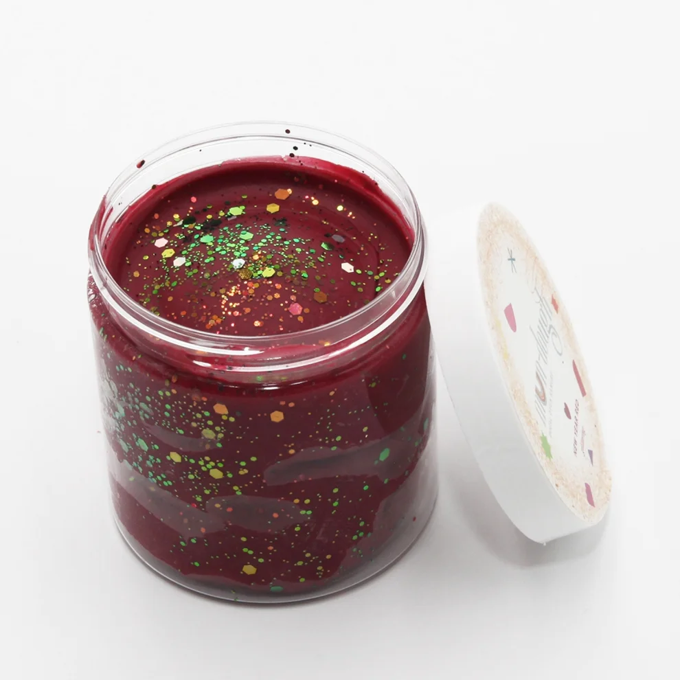 Mundough - New Year Red Glittering Double Natural Playdough