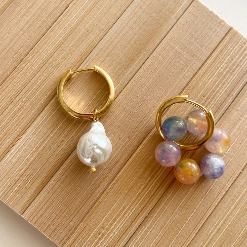 Pierre Violette - Myron Ceyt Baroque Pearl Earrings