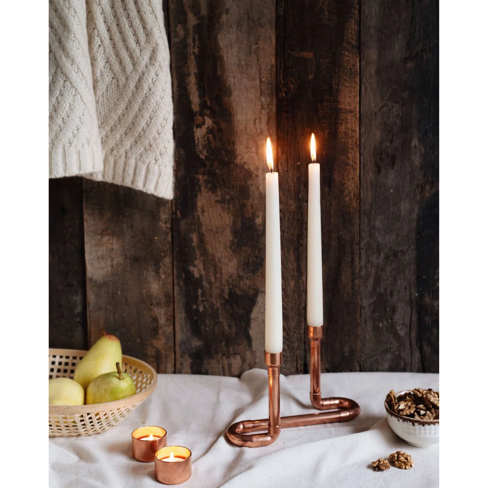 CC Copper Design - Grasberg - Tealight Candle Holder