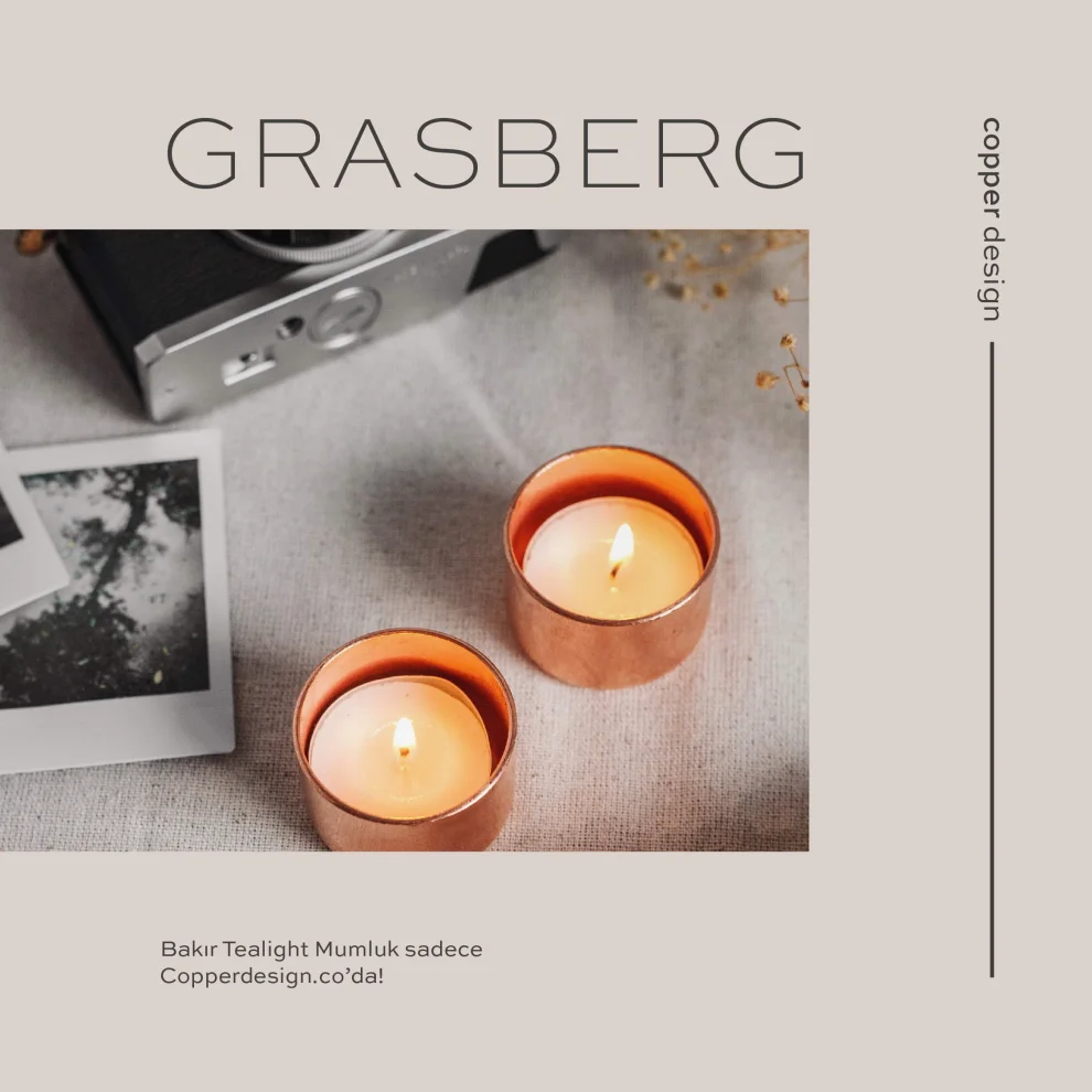 CC Copper Design - Grasberg - Tealight Candle Holder