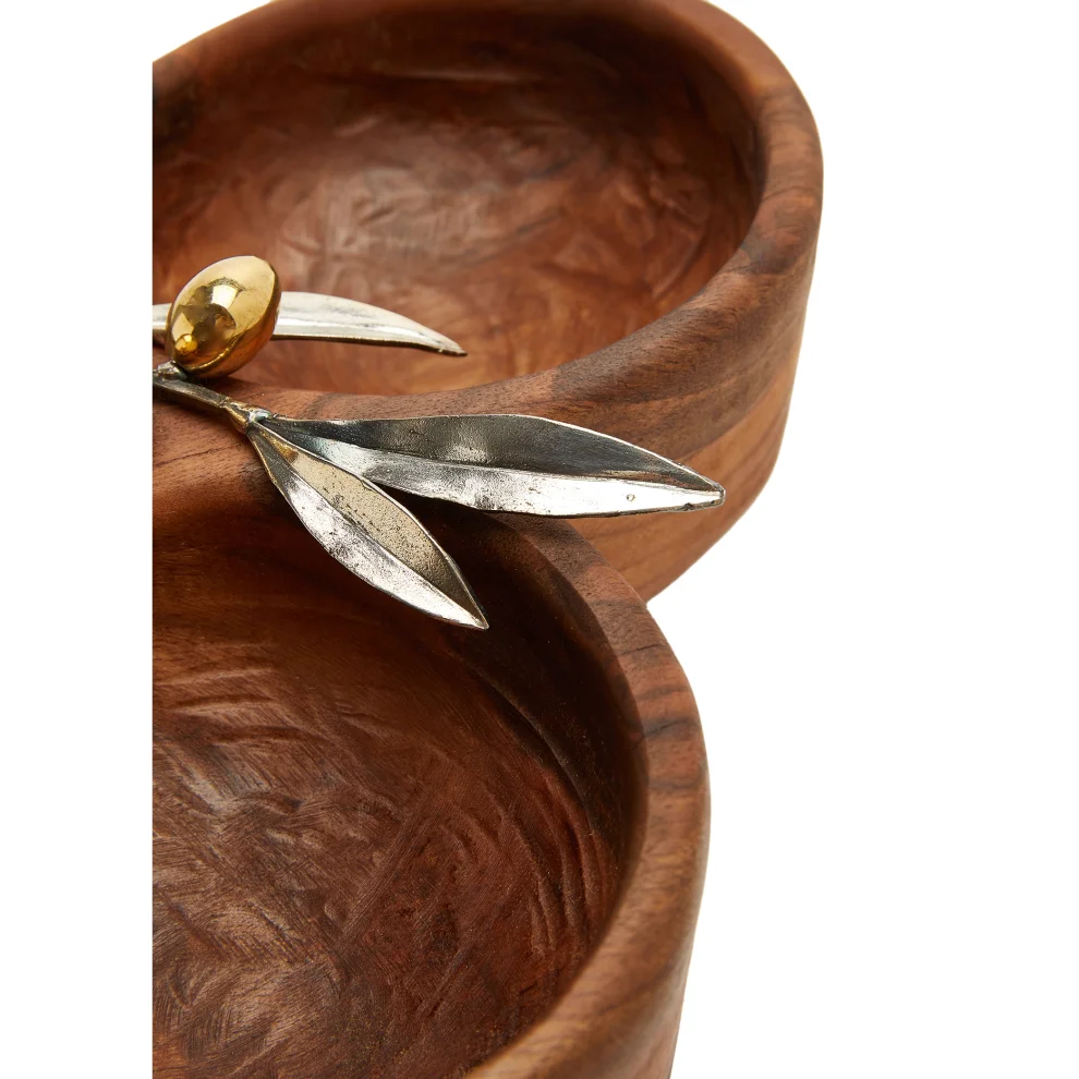 Ell Concept - Walnut Tree Triple Snack Bowl