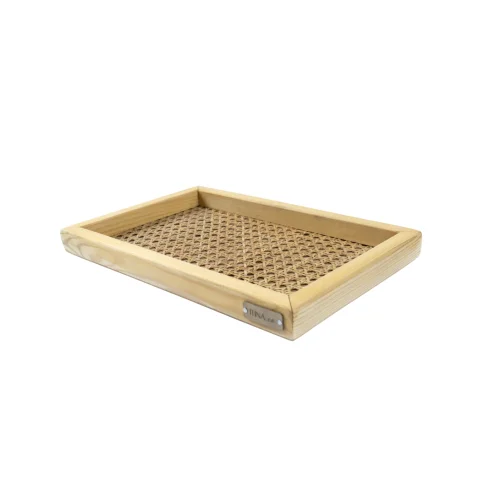 itina.co - Rectangular Decorative Rattan Tray