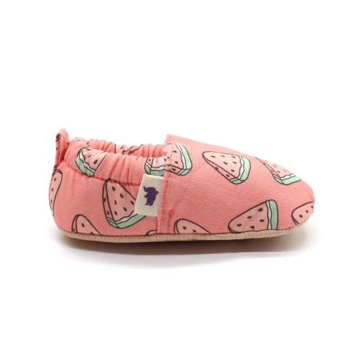 Morgedan - Watermelon 100% Cotton Baby Moccasins