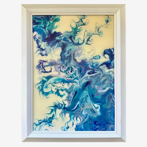 Pourbias - Blues Acrylic Canvas