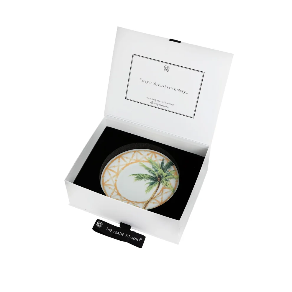 The Grade Studio - Palm Collection Plate Set Of 2