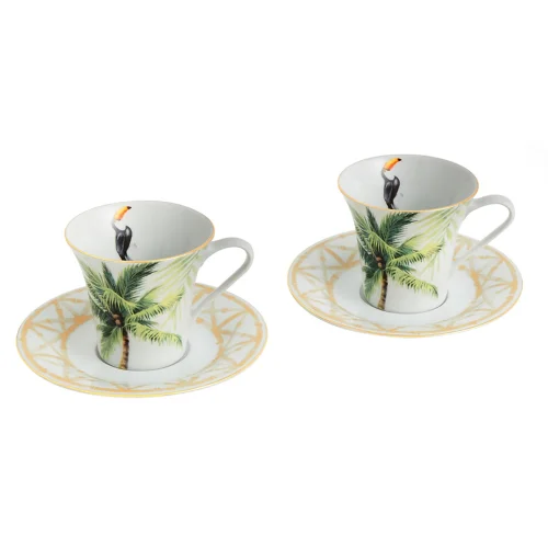 The Grade Studio - Palm Collection Tea Cup Set Of 2