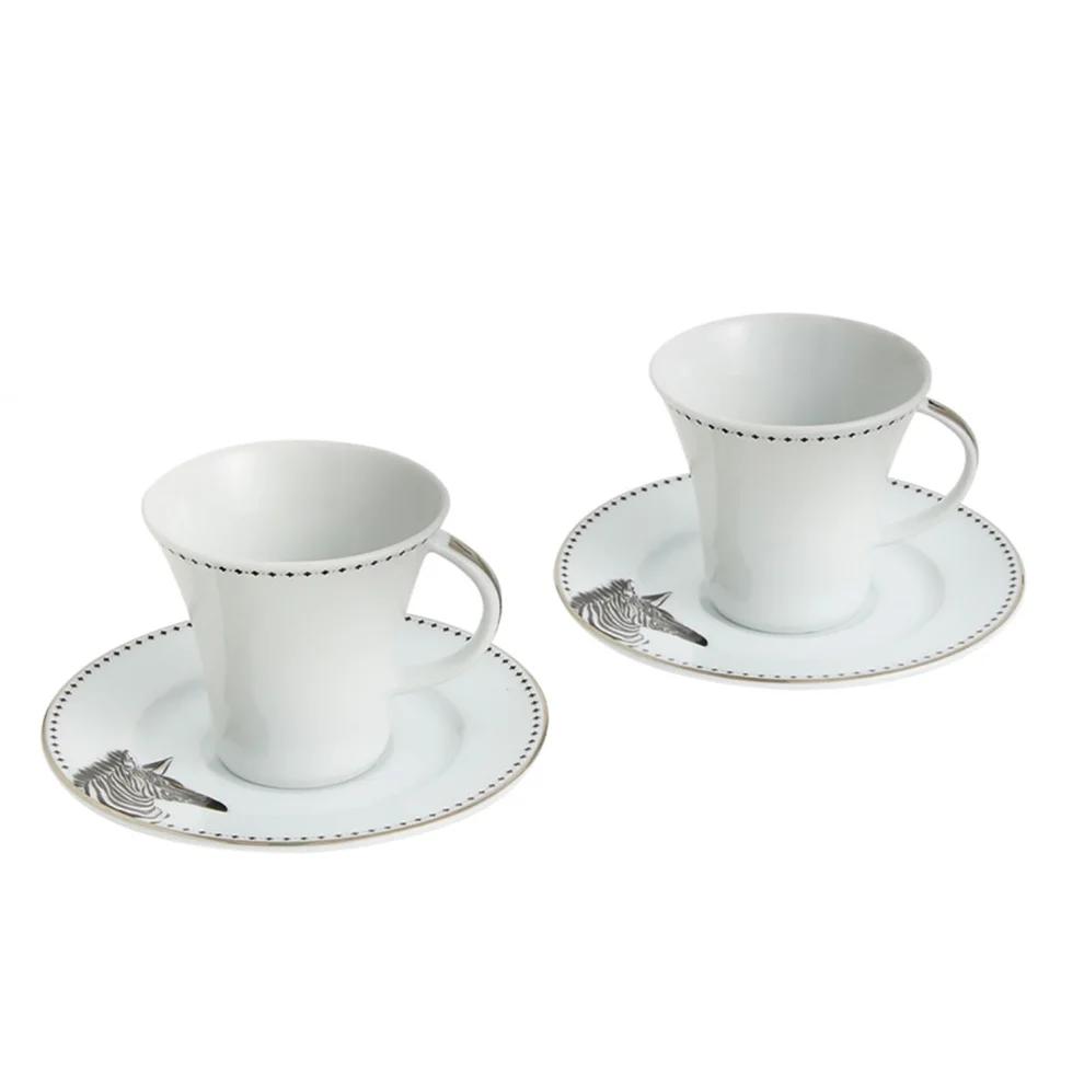 The Grade Studio - Zebra Collection Espresso Cup Set Of 2