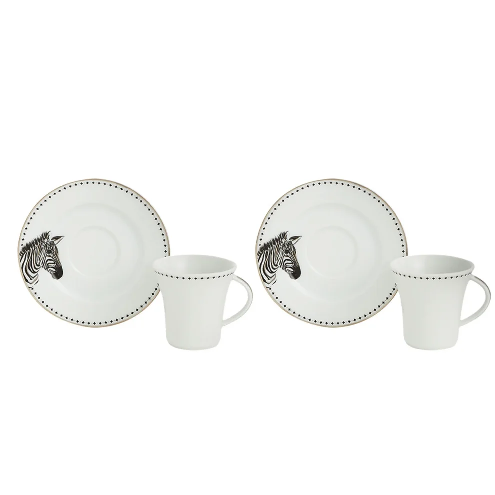 The Grade Studio - Zebra Collection Espresso Cup Set Of 2