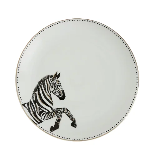 The Grade Studio - Zebra Collection Plate Set Of 2