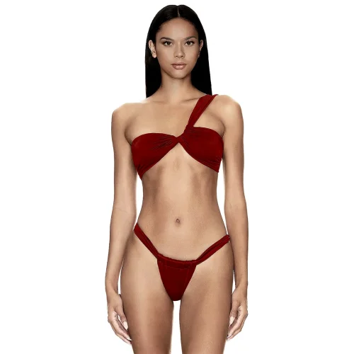 Esotte - Lita Asimetrik Büzgülü Bikini Takımı