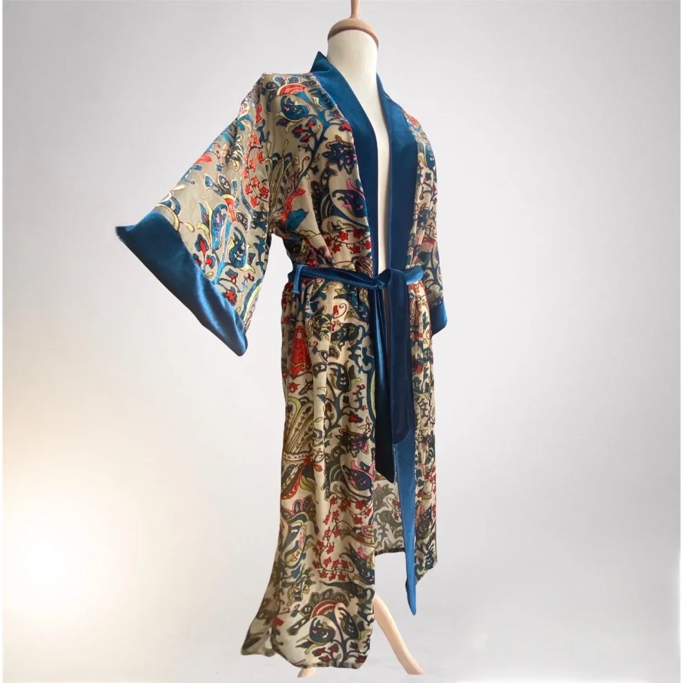 Postbohem - Velvet Azul Kimono