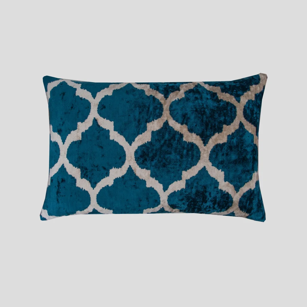 Silk velvet ikat clearance pillows