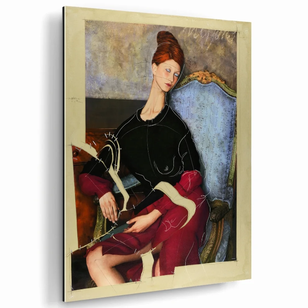Lovinart - Women Ill ( After Modigliani) By Efren Isaza Baskı