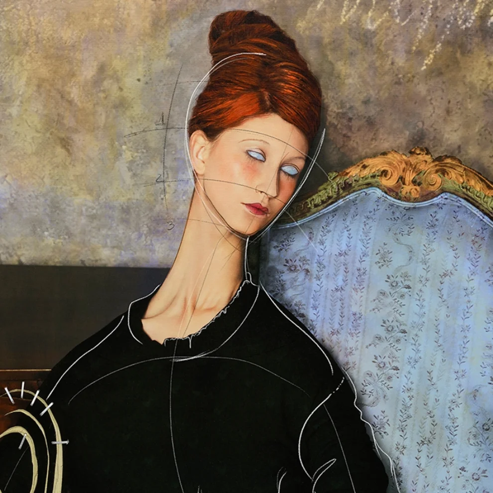 Lovinart - Women Ill ( After Modigliani) By Efren Isaza Baskı