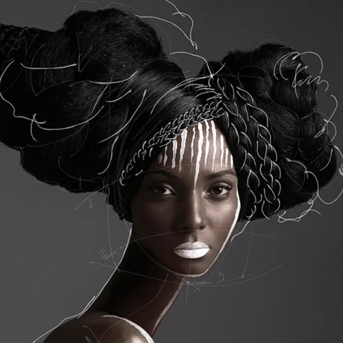 Lovinart - Colombian Black Girl Portrait I By Efren Isaza Print