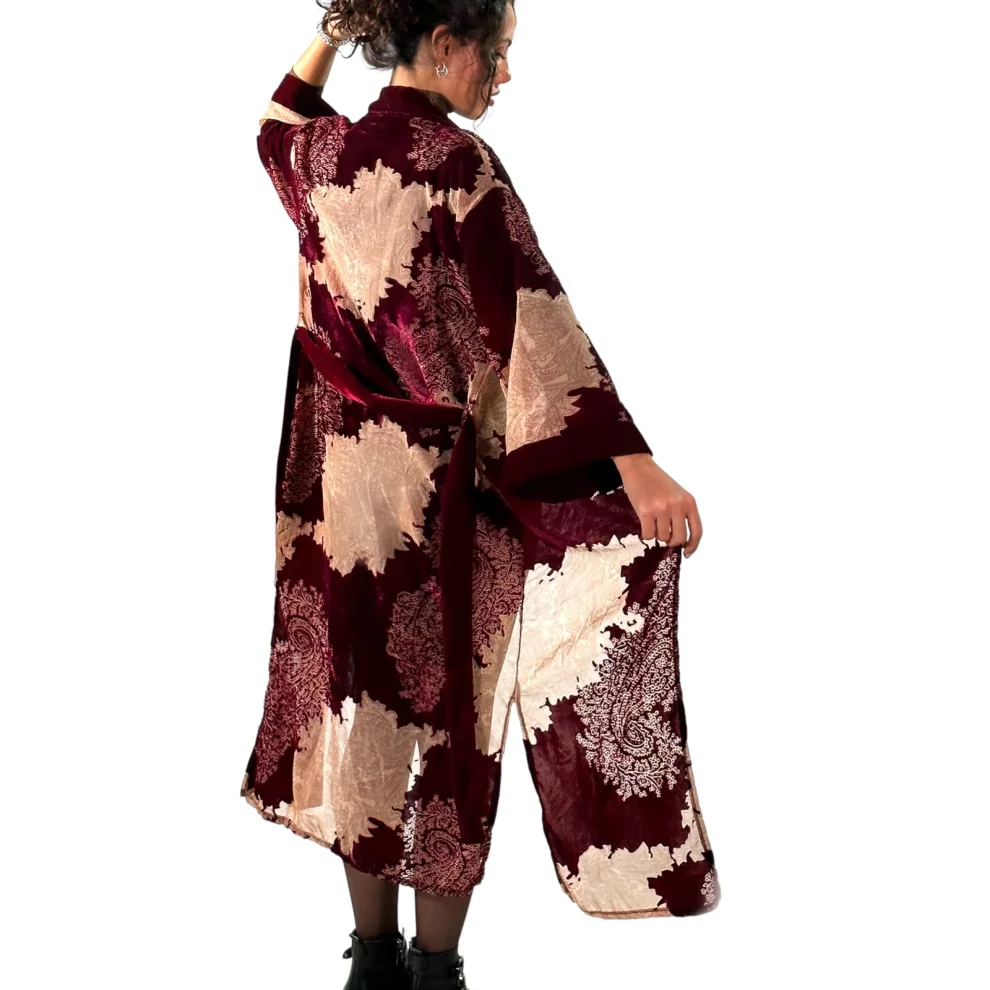 Postbohem - Kadife Vino Kimono
