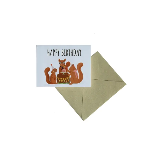 30 Kağıt İşleri - Happy Birthday Tebrik Kartı