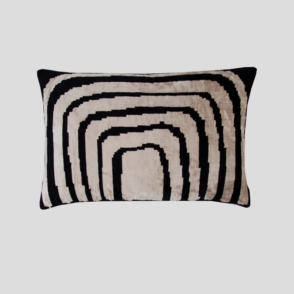 Black hotsell ikat pillow