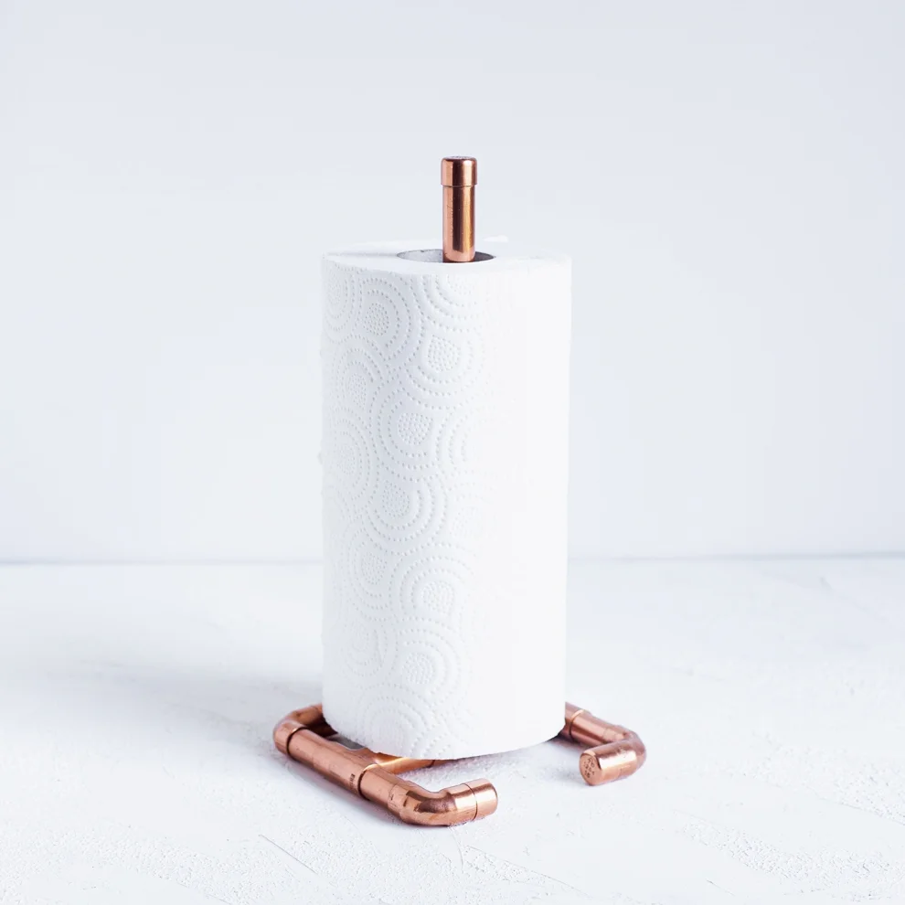 El Abra Copper Paper Towel Stand