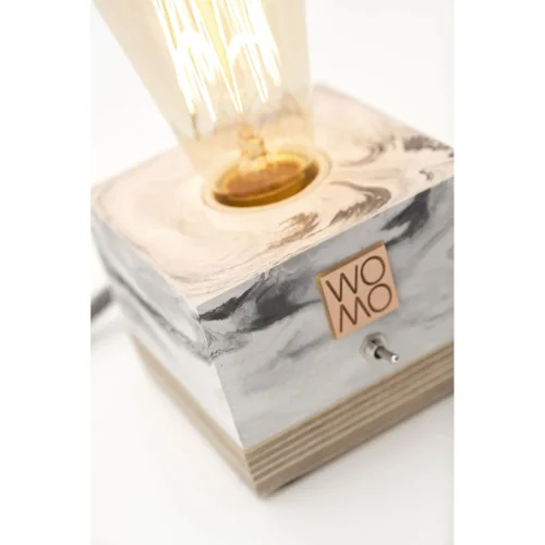 Womodesign - Marble Textured Concrete Table Lamp - I