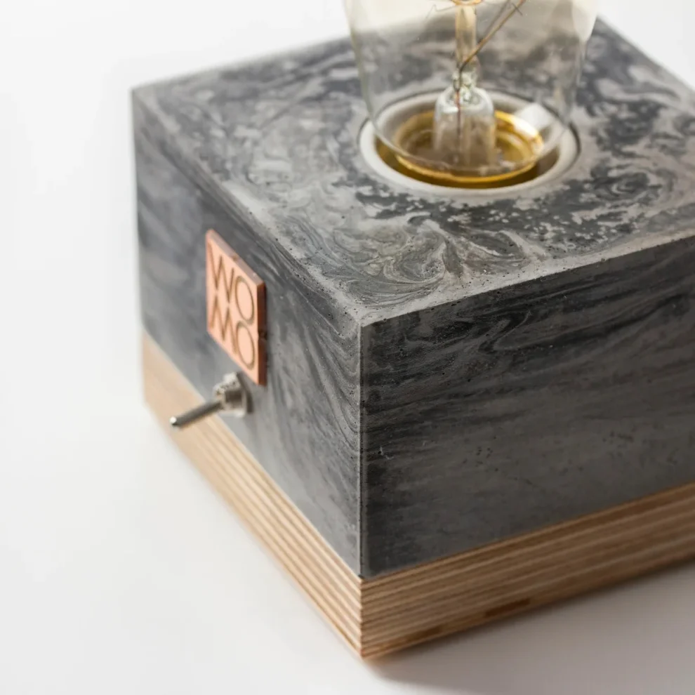 Womodesign - Marble Textured Concrete Table Lamp