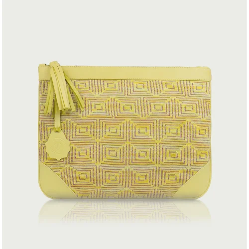 Dylla Atelier - Munch Mithra Clutch Bag Lemon | hipicon