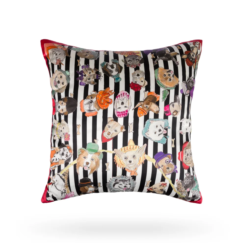 Un Poco - Woof Woof Baby Silk Cushion