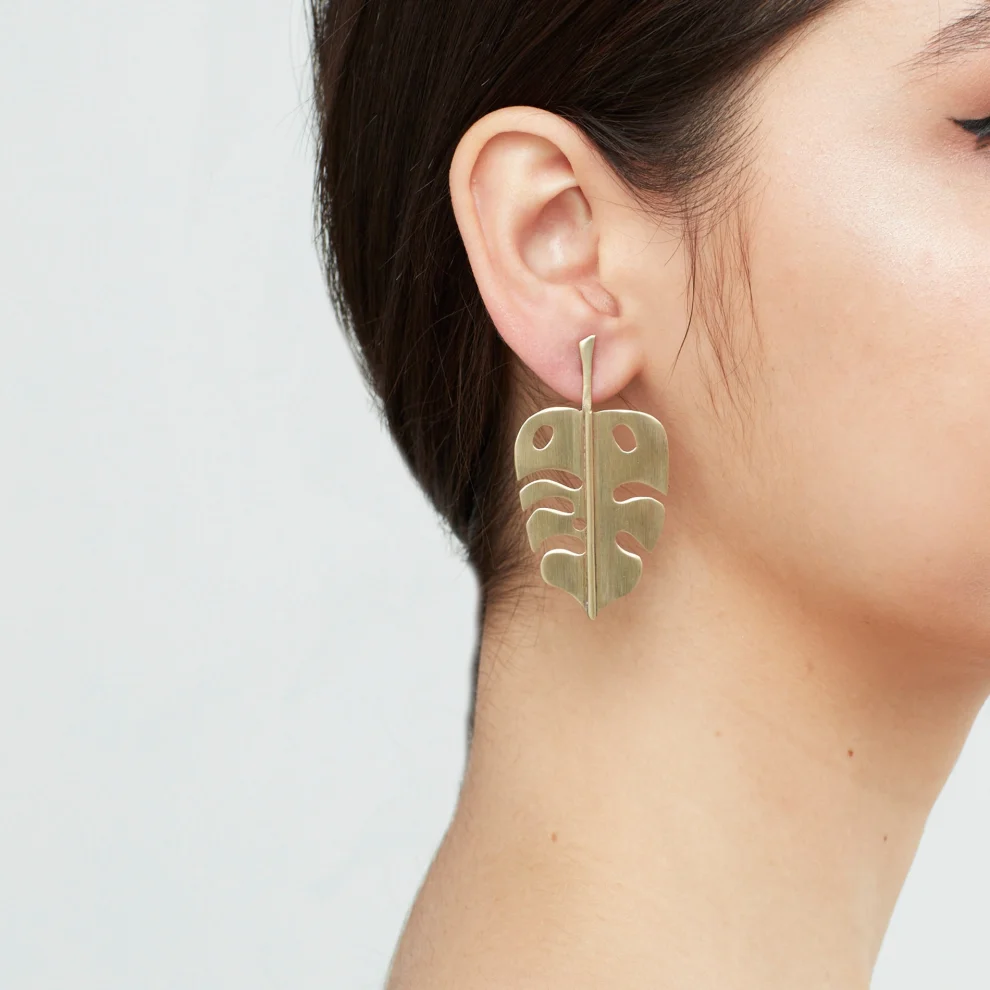 Zeworks - Monstera Earrings